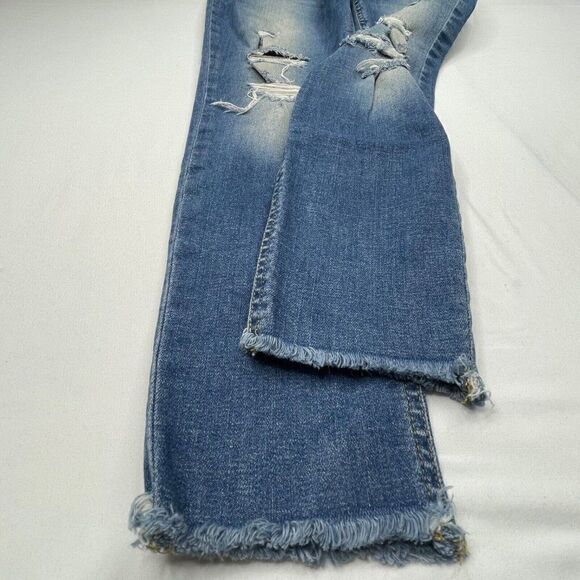 Joe's Jean Finn Skinny Ankle Distressed Jean in Gretchen - Picture 8 of 14